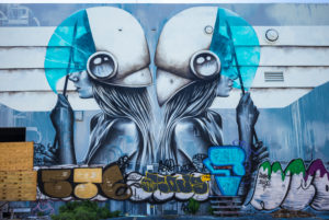 Building Graffiti, Wynwood Art District, Miami, Florida, USA Building Graffiti, Wynwood Art District, Miami, Florida, USA